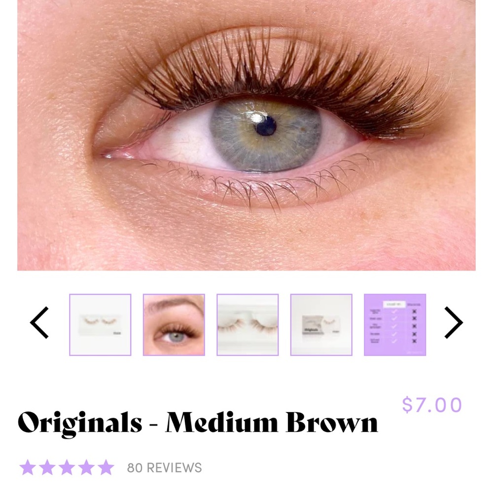 Pack of 4 Lilac St. Original Brown Lash Clusters